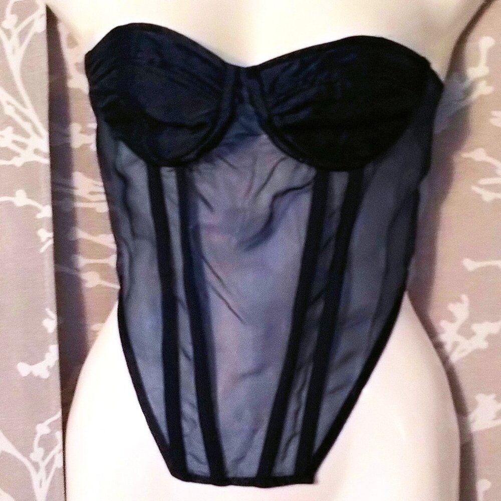 The Drop (S) Sky Captain Organza Corset Top